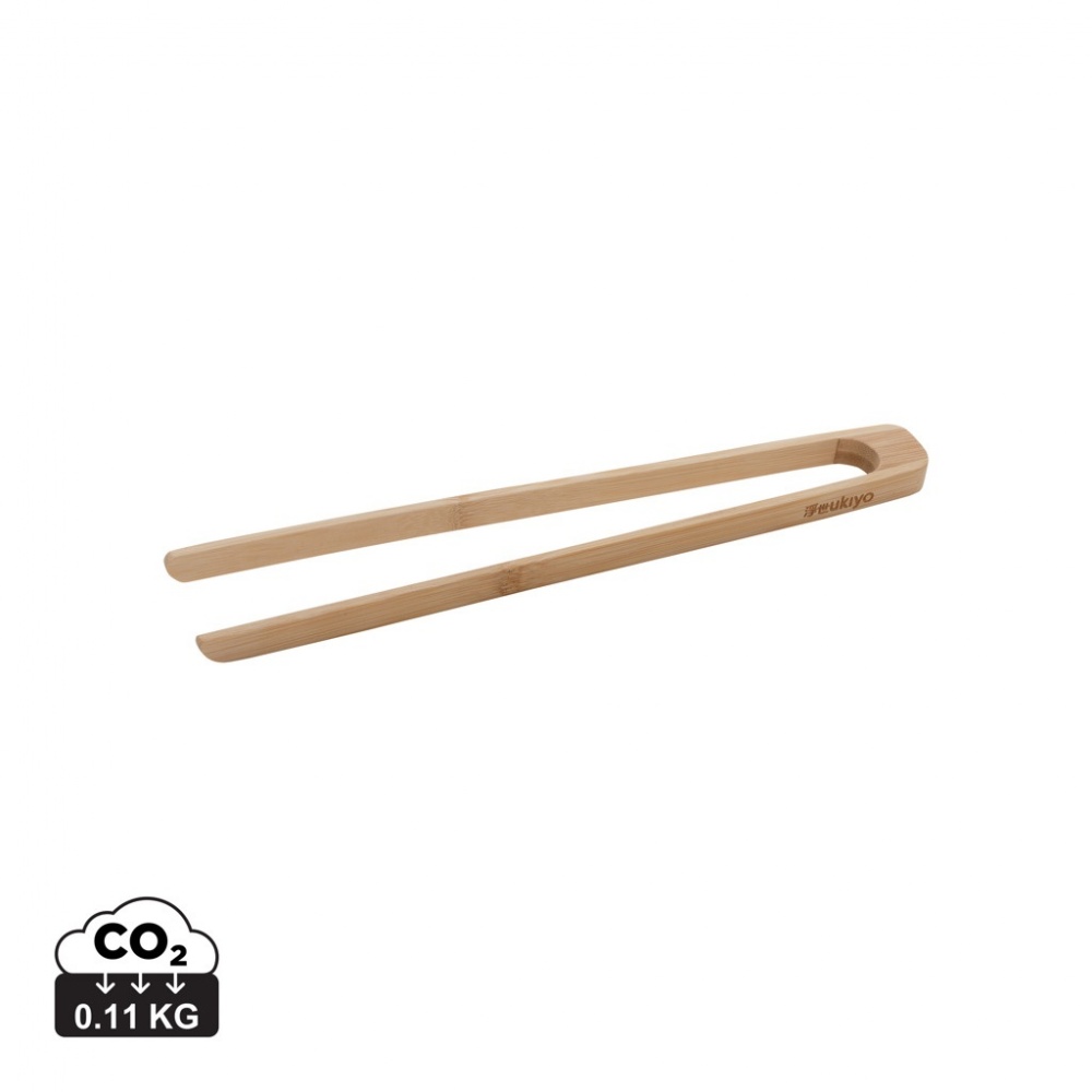 Logo trade corporate gifts image of: Ukiyo bamboo serving tongs