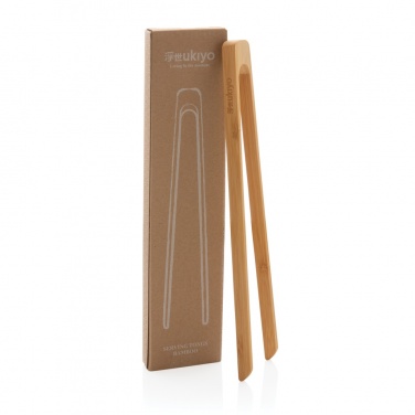 Logotrade promotional giveaway picture of: Ukiyo bamboo serving tongs