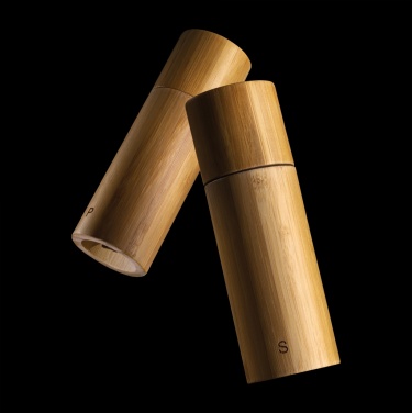 Logotrade promotional giveaway image of: Ukiyo bamboo salt and pepper mill set