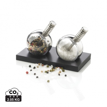 Logo trade corporate gifts image of: Planet pepper & salt set