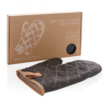 Logotrade promotional merchandise photo of: Deluxe canvas oven mitt
