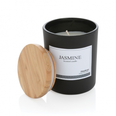 Logotrade advertising products photo of: Ukiyo deluxe scented candle with bamboo lid
