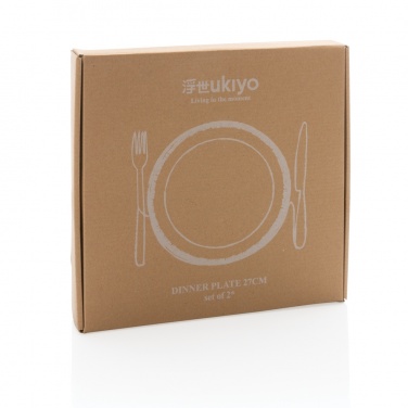 Logotrade promotional giveaways photo of: Ukiyo dinner plate set of 2