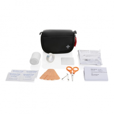 Logo trade advertising products picture of: RCS recycled nubuck PU pouch first aid set mailable