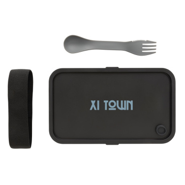 Logotrade promotional product image of: GRS recycled PP lunch box with spork