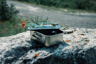Logo trade promotional merchandise picture of: RCS Recycled stainless steel leakproof lunch box