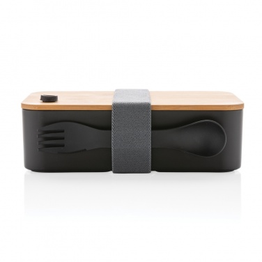 Logo trade promotional products image of: RCS RPP lunchbox with bamboo lid