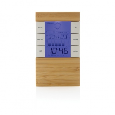 Logo trade promotional merchandise image of: Utah RCS rplastic and bamboo weather station