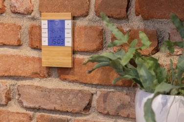 Logo trade corporate gift photo of: Utah RCS rplastic and bamboo weather station
