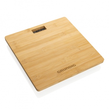 Logo trade promotional giveaways picture of: Grundig Bamboo Digital Body Scale