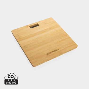 Logo trade corporate gifts picture of: Grundig Bamboo Digital Body Scale