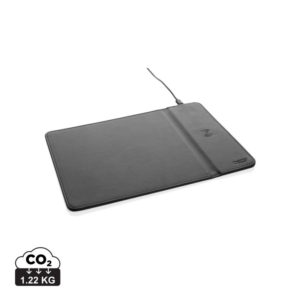Logotrade promotional gifts photo of: Swiss Peak RCS recycled PU 10W wireless charging mousepad