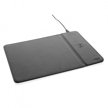 Logotrade promotional gifts photo of: Swiss Peak RCS recycled PU 10W wireless charging mousepad