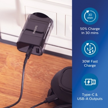 Logo trade promotional products picture of: Philips ultra fast PD wall charger