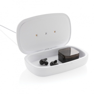 Logotrade promotional merchandise picture of: UV-C steriliser box with 5W wireless charger