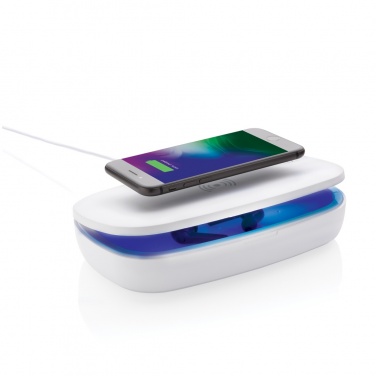 Logotrade business gift image of: UV-C steriliser box with 5W wireless charger