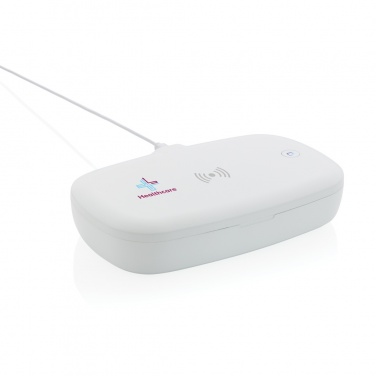 Logotrade business gift image of: UV-C steriliser box with 5W wireless charger