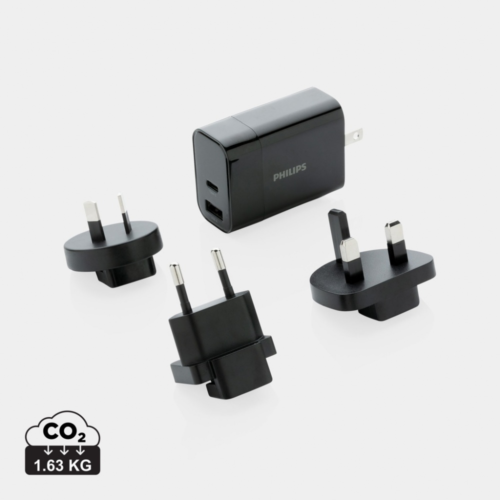 Logo trade business gifts image of: Philips ultra fast PD travel charger