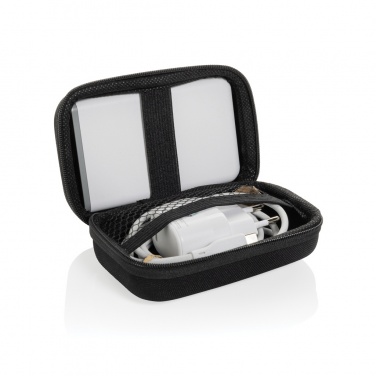 Logo trade promotional giveaway photo of: Surge RCS recyled PET 20W type C 3 pcs charging set