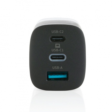 Logotrade promotional products photo of: Philips 65W ultra fast PD 3-port USB wall charger
