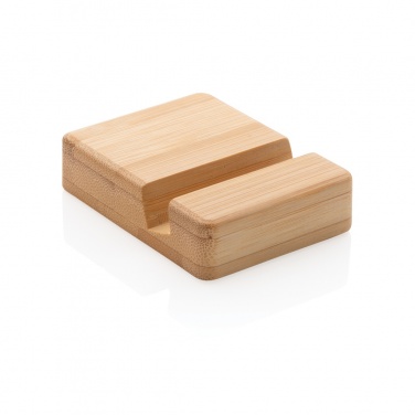 Logo trade corporate gifts image of: Bamboo phone stand XD