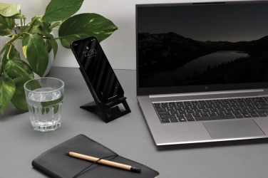 Logotrade corporate gift image of: SnapStand RCS recycled plastic foldable phone stand