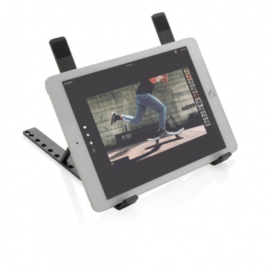Logo trade promotional giveaways image of: Terra RCS recycled aluminium universal laptop/tablet stand