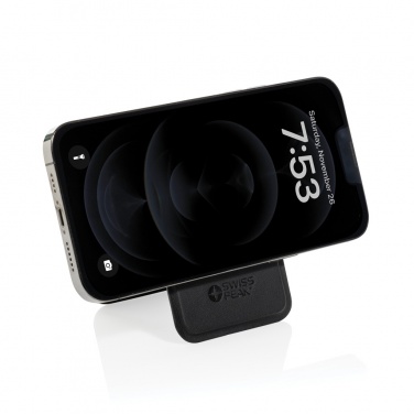 Logotrade promotional products photo of: Magstand RCS recycled PU magnetic phone wallet with stand