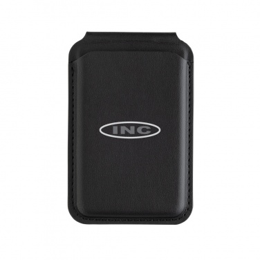 Logo trade promotional items image of: Magstand RCS recycled PU magnetic phone wallet with stand