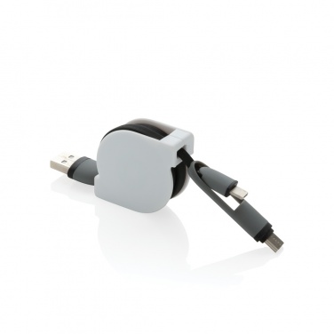 Logotrade corporate gift picture of: 3-in-1 retractable cable