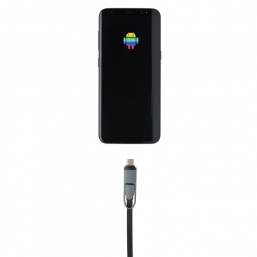 Logo trade promotional merchandise photo of: 3-in-1 retractable cable