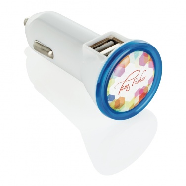 Logo trade promotional items picture of: Powerful dual port car charger