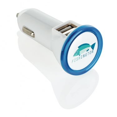 Logo trade business gift photo of: Powerful dual port car charger