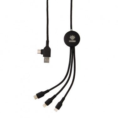 Logotrade advertising product picture of: Light up logo 6-in-1 cable