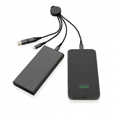 Logotrade corporate gift image of: Terra RCS recycled aluminium 6-in-1 charging cable