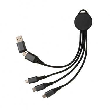 Logo trade promotional product photo of: Terra RCS recycled aluminium 6-in-1 charging cable