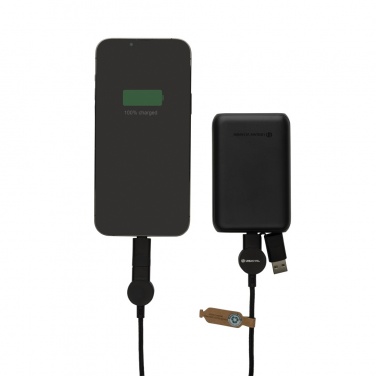 Logo trade promotional products picture of: Oakland RCS recycled plastic 6-in-1 fast charging 45W cable