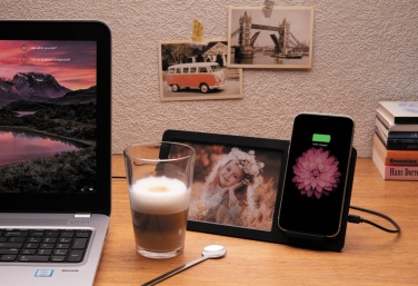 Logotrade advertising products photo of: 5W Wireless charger and photo frame