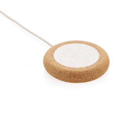 Logotrade promotional gifts photo of: Cork and Wheat 5W wireless charger