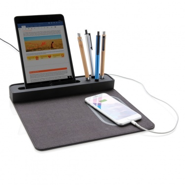 Logotrade promotional item image of: Air mousepad with 5W wireless charging and USB