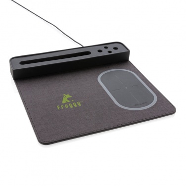 Logotrade promotional gift image of: Air mousepad with 5W wireless charging and USB