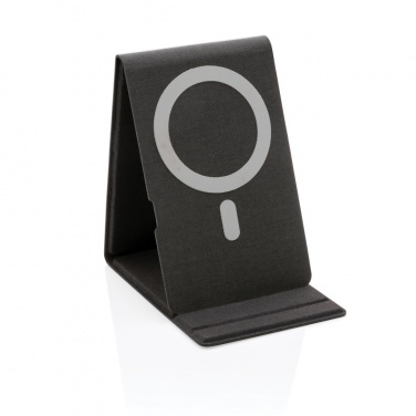 Logo trade corporate gifts image of: Artic Magnetic 10W wireless charging phone stand
