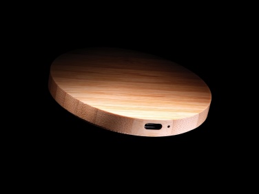 Logotrade promotional giveaway picture of: Bamboo 15W wireless charger