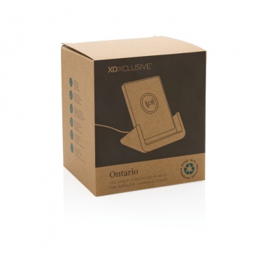 Logo trade promotional gifts image of: Ontario  RCS recycled plastic 10W stand