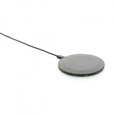Logotrade promotional gift image of: RCS recycled plastic 15W Wireless fast charger