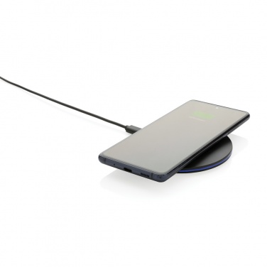 Logo trade promotional gifts image of: RCS recycled plastic 15W Wireless fast charger