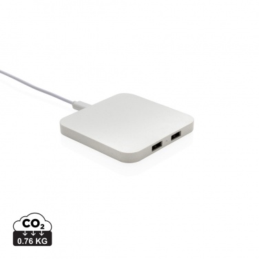 Logotrade promotional giveaways photo of: RCS recycled plastic 10W Wireless charger with USB Ports