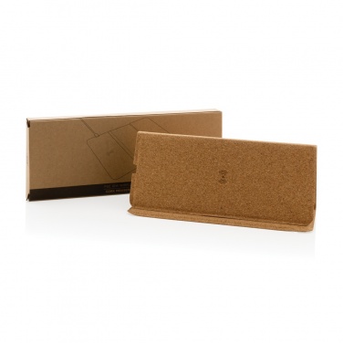 Logo trade promotional product photo of: 10W wireless charging cork mousepad and stand