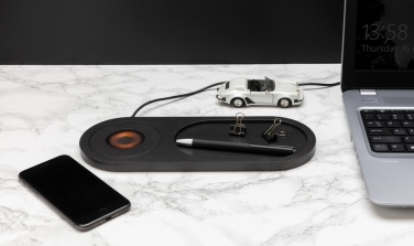 Logo trade promotional item photo of: Encore 10W wireless charging valet tray