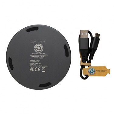 Logotrade corporate gifts photo of: Terra RCS recycled aluminium 10W wireless charger